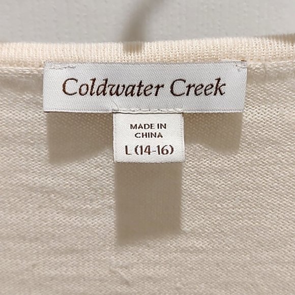 Coldwater Creek sweater vest/cardigan - Picture 6 of 6